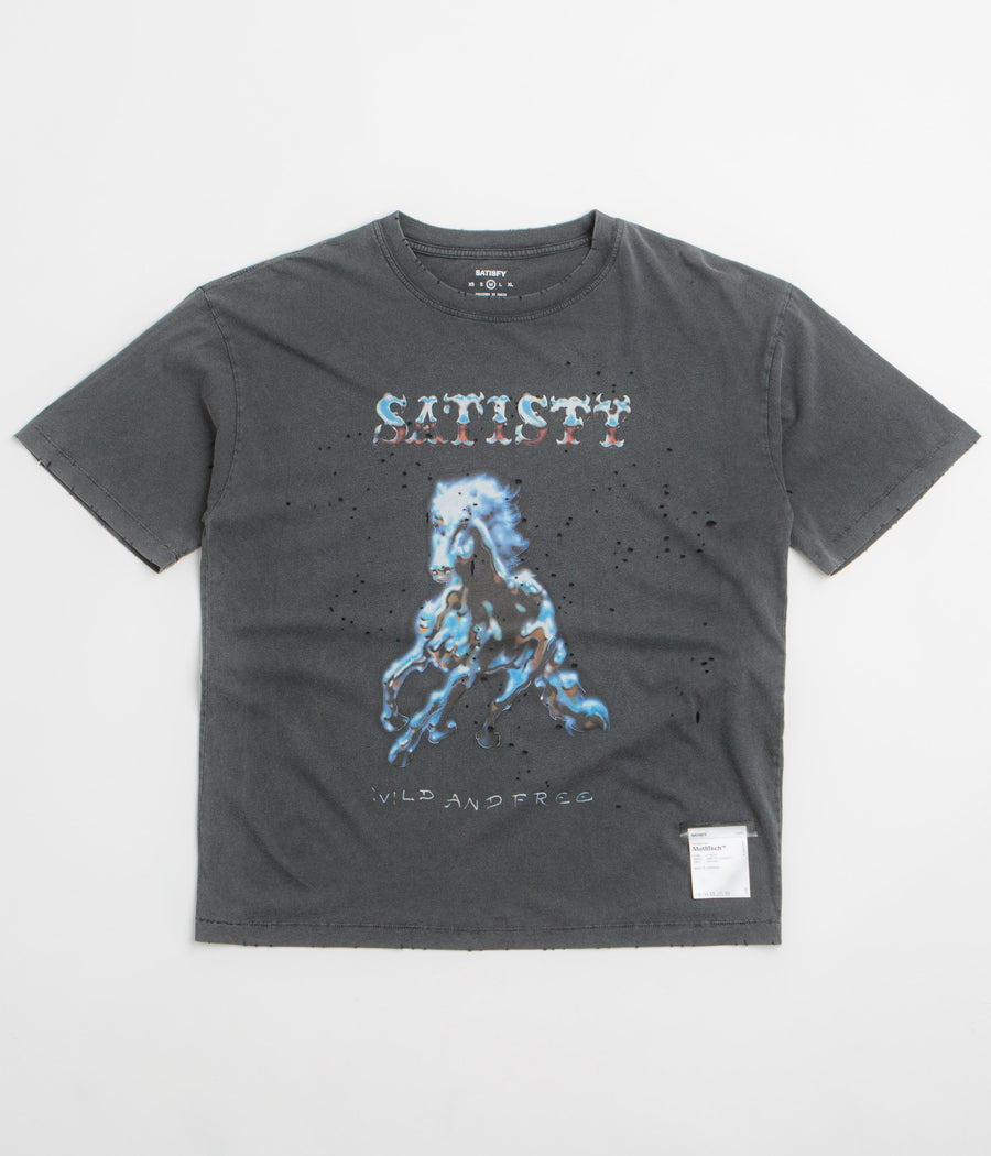 Satisfy MothTech Wild and Free T-Shirt - Aged Black