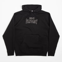 Sci-Fi Fantasy Biker Studded Hoodie in Black thumbnail