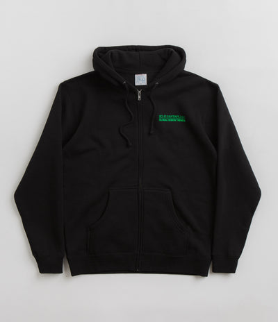 Sci-Fi Fantasy Design Trends Zip Up Hoodie in Black