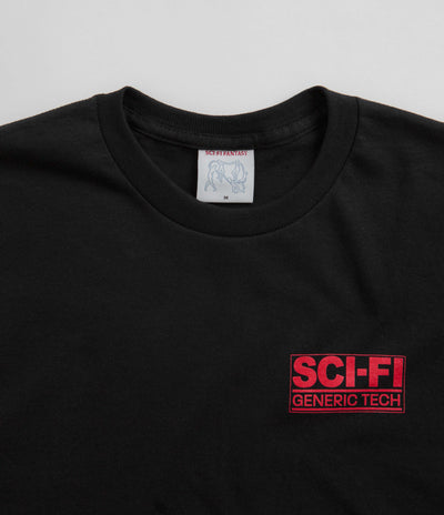 Sci-Fi Fantasy Generic Tech T-Shirt in Black