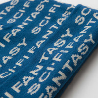 Sci-Fi Fantasy Repeat Logo Beanie - Blue thumbnail