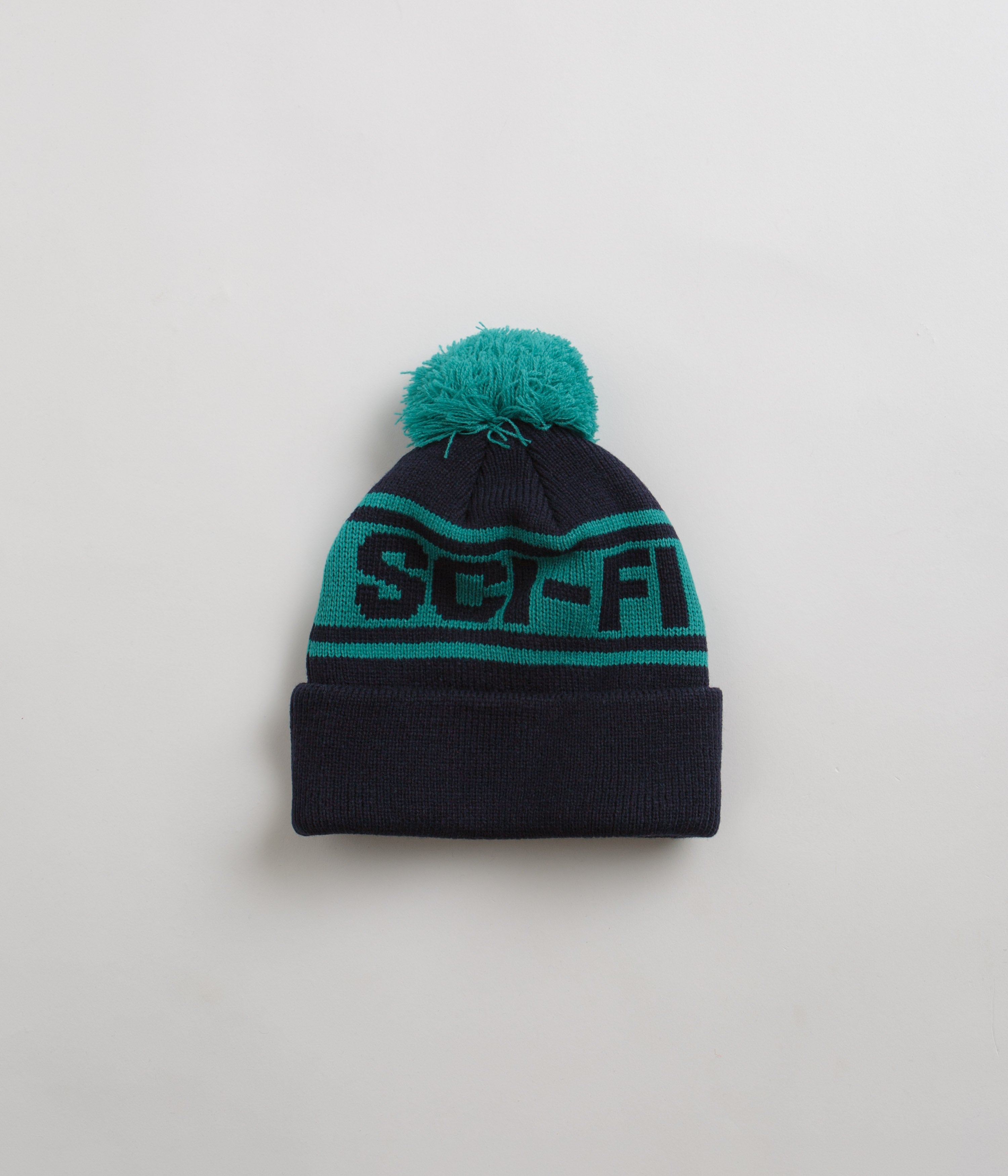 Sci-Fi Fantasy Sci-Fi Pom Beanie - Navy / Jade