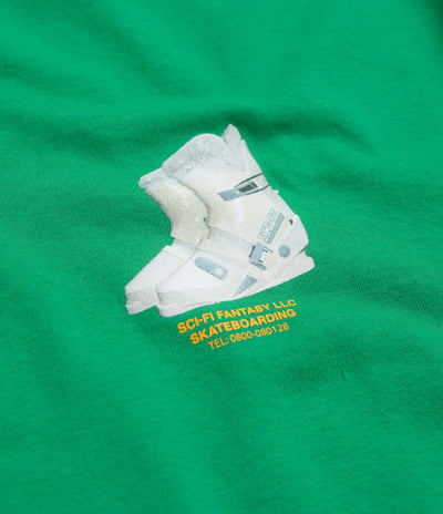 Sci-Fi Fantasy Ski Boot T-Shirt in Green