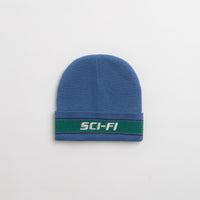 Sci-Fi Fantasy Striped Logo Beanie - Blue thumbnail