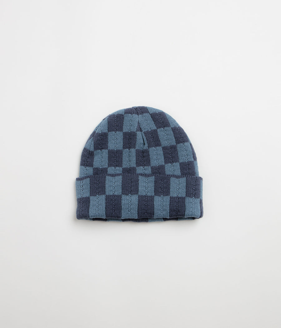 Service Works Chunky Check Beanie - Navy