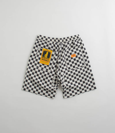 Service Works Classic Chef Shorts - Black / White Checker