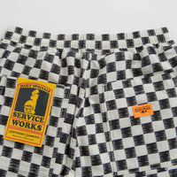 Service Works Classic Chef Shorts - Black / White Checker thumbnail