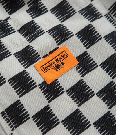 Service Works Classic Chef Shorts - Black / White Checker