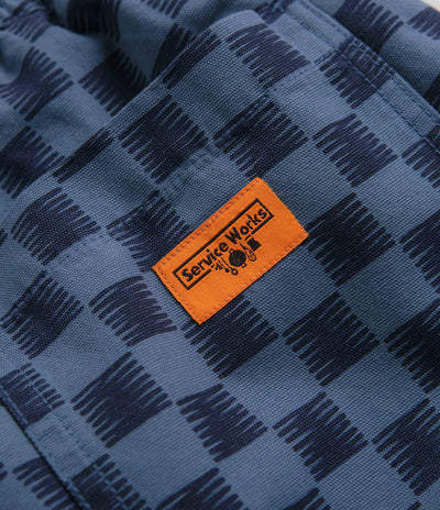 Service Works Classic Chef Shorts - Blue Checker