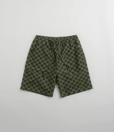 Service Works Classic Chef Shorts - Green Checker