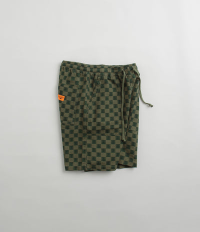 Service Works Classic Chef Shorts - Green Checker