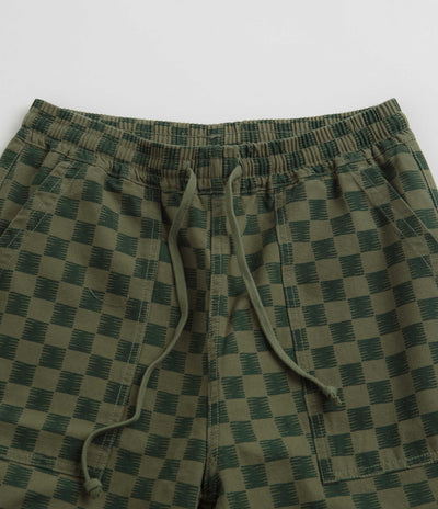 Service Works Classic Chef Shorts - Green Checker