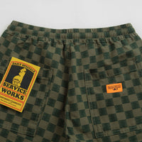 Service Works Classic Chef Shorts - Green Checker thumbnail