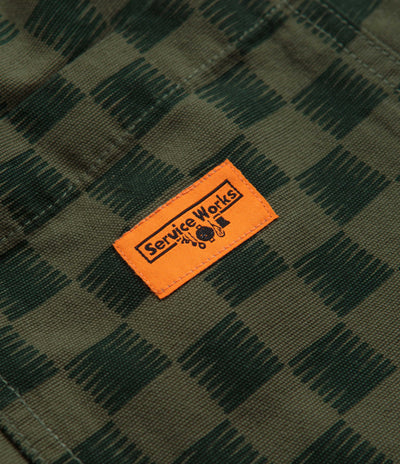 Service Works Classic Chef Shorts - Green Checker