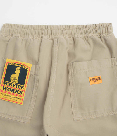 Service Works Classic Chef Shorts in Khaki