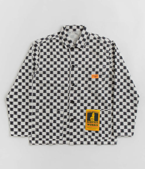 Service Works Coverall Jacket - Black / White Checker