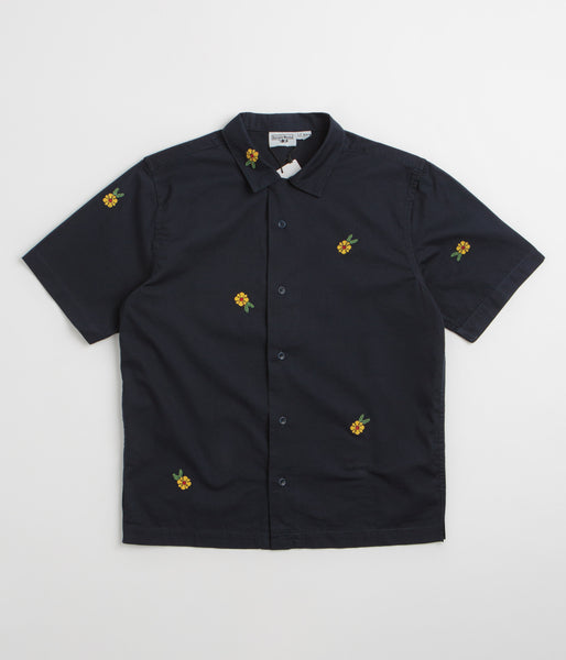 Service Works Cross Stitch Short Sleeve Shirt - Dark Navy | Flatspot