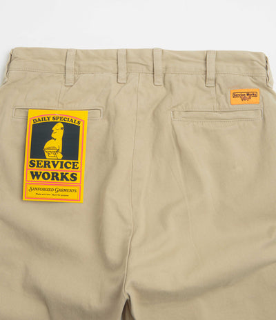 Service Works Drill Part Timer Shorts in Khaki
