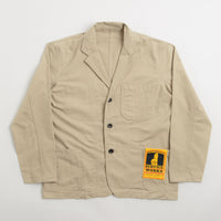 Service Works Drill Server Suit Jacket in Khaki thumbnail