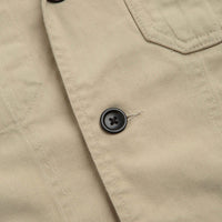Service Works Drill Server Suit Jacket in Khaki thumbnail