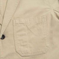 Service Works Drill Server Suit Jacket in Khaki thumbnail