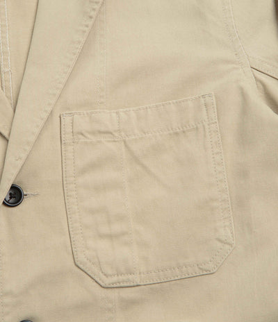Service Works Drill Server Suit Jacket in Khaki