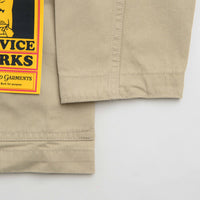 Service Works Drill Server Suit Jacket in Khaki thumbnail
