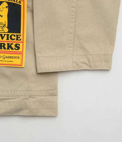 Service Works Drill Server Suit Jacket in Khaki