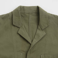 Service Works Drill Server Suit Jacket in Olive thumbnail