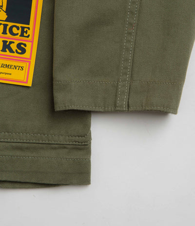 Service Works Drill Server Suit Jacket in Olive