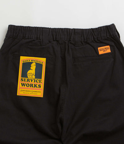 Service Works Drill Waiter Pants in Black
