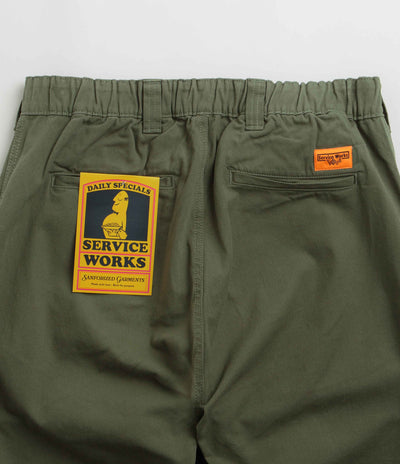 Service Works Drill Waiter Pants in Olive