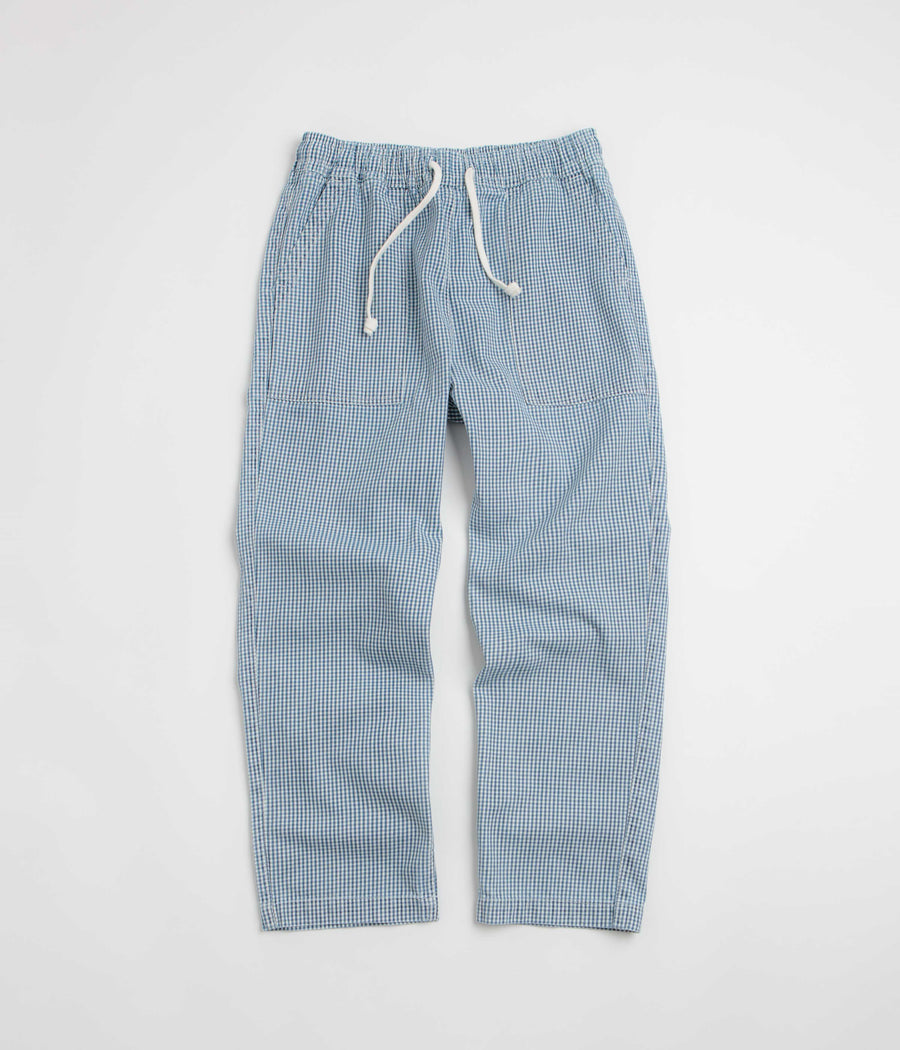 Service Works House Gingham Chef Pants - Blue