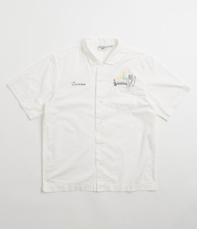 Service Works Light Twill Necessities Short Sleeve Shirt in Off White