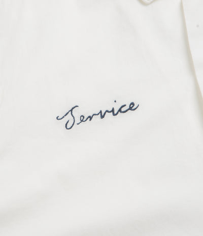 Service Works Light Twill Necessities Short Sleeve Shirt in Off White