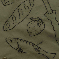 Service Works Light Twill Picnic Short Sleeve Shirt in Olive thumbnail