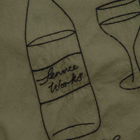 Service Works Light Twill Picnic Short Sleeve Shirt in Olive thumbnail