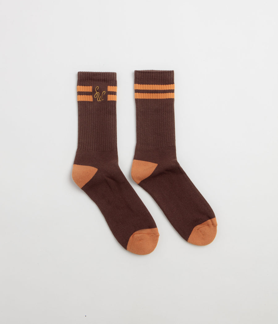 Service Works Monogram Socks in Brown