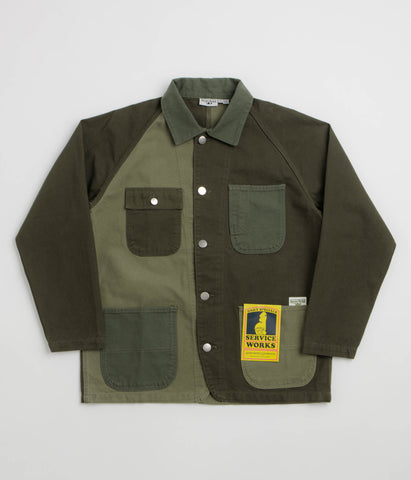 Service Works Patchwork Coverall 2.0 Jacket - Green | flatspot