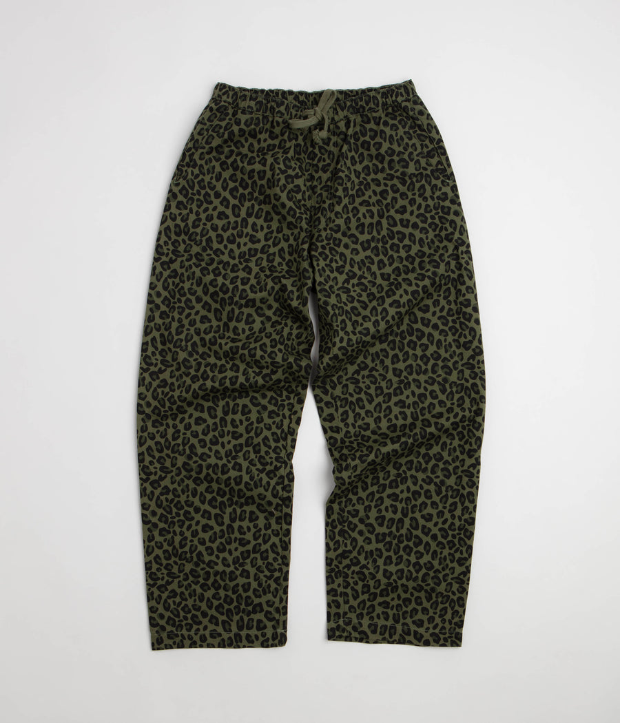Service Works Patterned Easy Chef Pants - Green Leopard