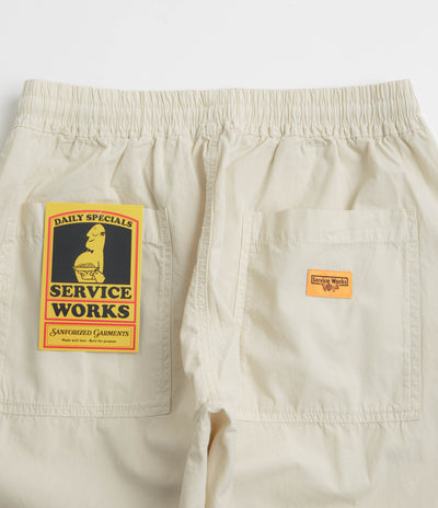 Service Works Poplin Chef Pants in White Oak