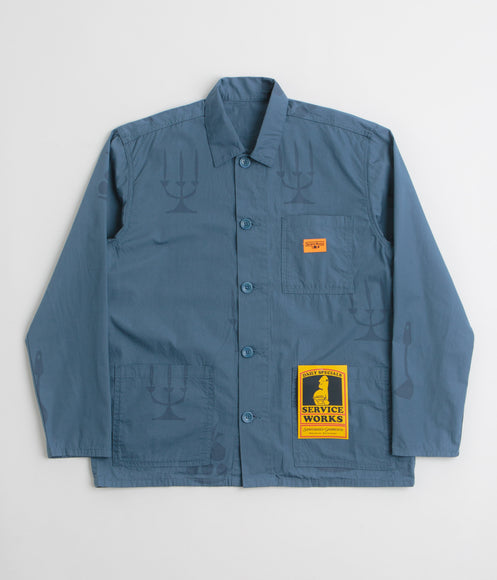 Service Works Poplin Printed Chore Shirt - Slate