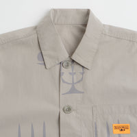 Service Works Poplin Printed Chore Shirt in Stone thumbnail