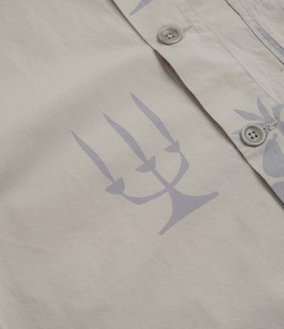 Service Works Poplin Printed Chore Shirt in Stone
