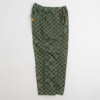 Service Works Printed Chef Pants in Olive Checker thumbnail