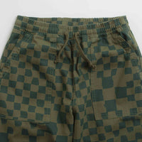 Service Works Printed Chef Pants in Olive Checker thumbnail