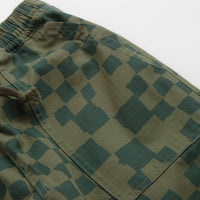Service Works Printed Chef Pants in Olive Checker thumbnail
