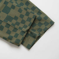 Service Works Printed Chef Pants in Olive Checker thumbnail