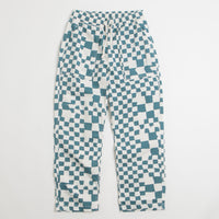 Service Works Printed Chef Pants in Teal Checker thumbnail