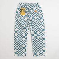 Service Works Printed Chef Pants in Teal Checker thumbnail